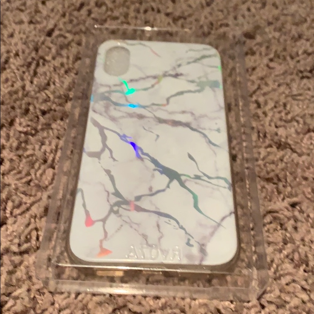 White marble iPhone XS case